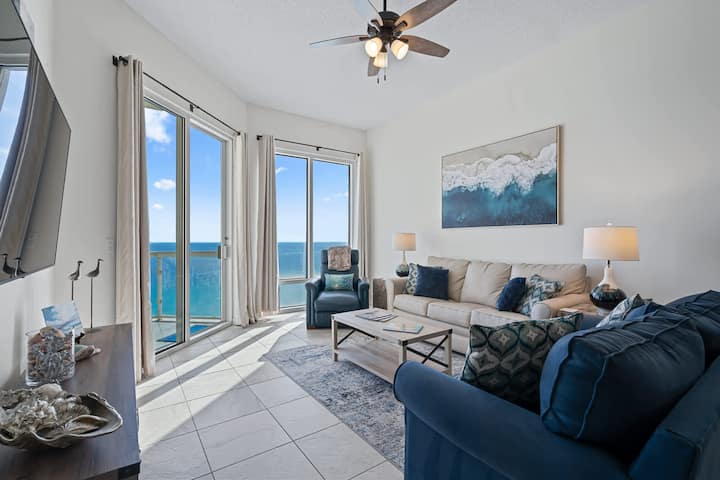 Emerald Isle 1702 - 𝑯𝒆𝒓𝒐𝒏 𝑩𝒍𝒆𝒖 (Top Floor - Pensacola Beach, FL
