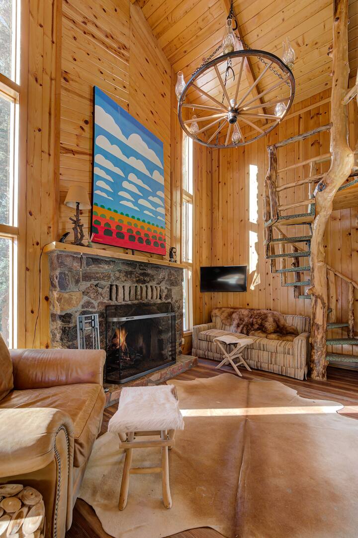 Luxury Mntn Cabin Couples River Pets OK Cabins for Rent in Red River, New Mexico, United