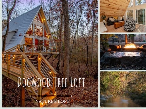 Tree Loft Rock Hot Tub Fire Boulder Buffalo River
