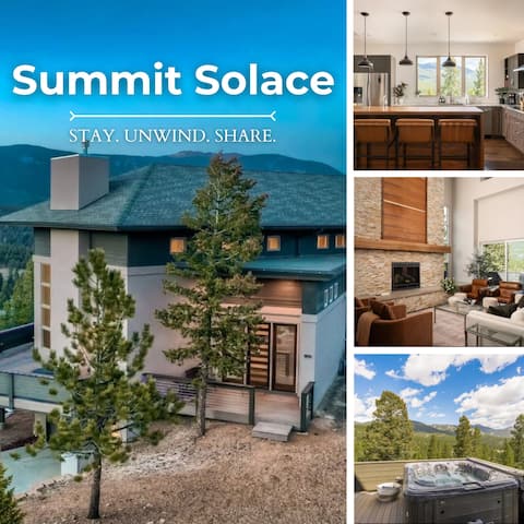 Summit Solace | LUXE 360° Views • Hot Tub • Games