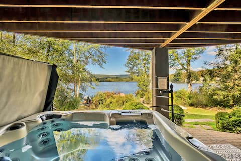 Lakefront Sunsets, Hot Tub, Pool Table, Kayaks