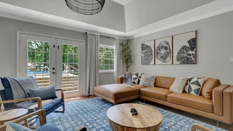 Spacious Lakefront Home | Pool | Hot Tub | Fire Pi