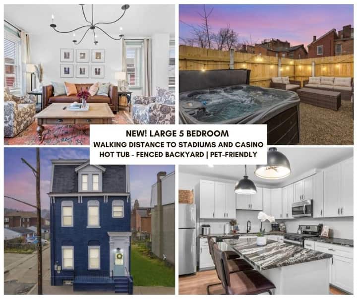 NEW! Highend Manchester Home w/ a hot tub Houses for Rent in