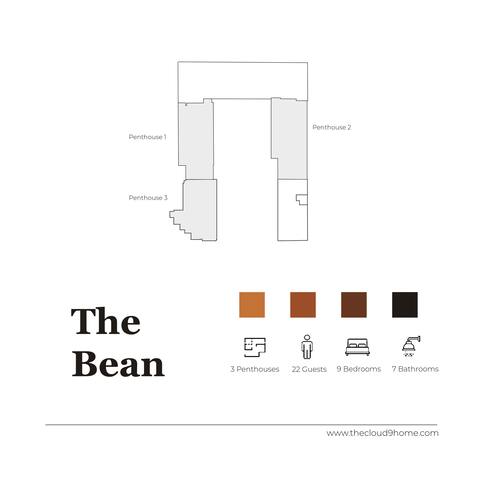 Spacious Penthouse Trio + Skyline Views for Groups gallery image 5