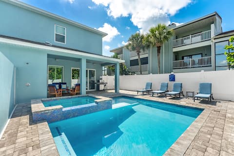 Sea Haven | Private Beach Home | Heated Pool+Spa
