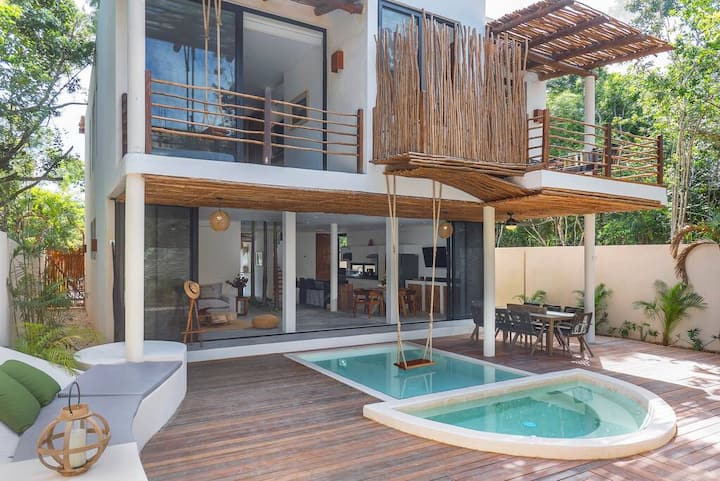 Twin Villas 8br | Concierge | Gated | Jacuzzi - Tulum