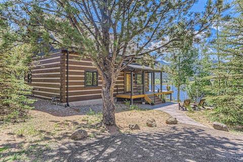 Lake Front! Mtn/Lake Views,HotTub,Gas FirePit,Walk