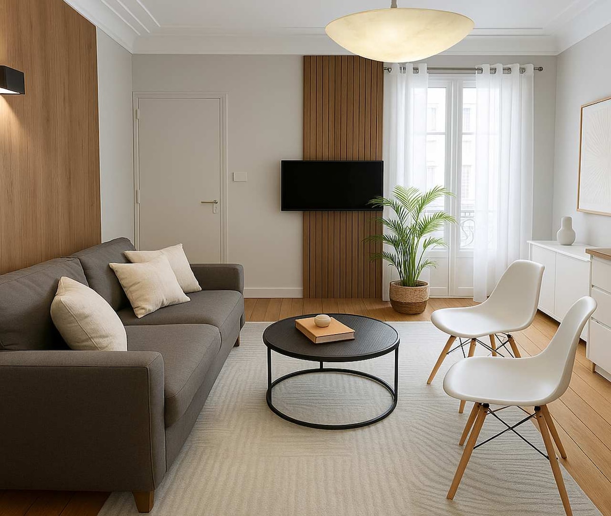 Perfect living room for families and friends, with TV and high-speed Wi-Fi
