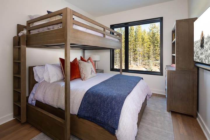 Intérieur, meubles, lit, chambre, décoration intérieure