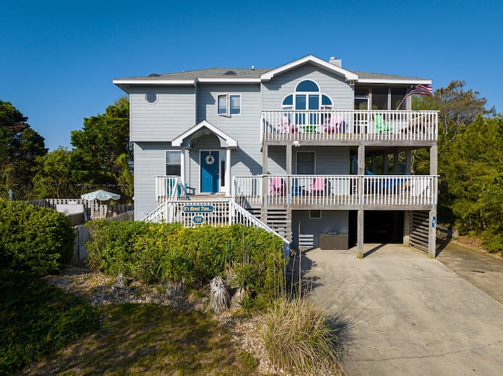 Heated Pool, Oceanside, Walkable to Downtown Duck!