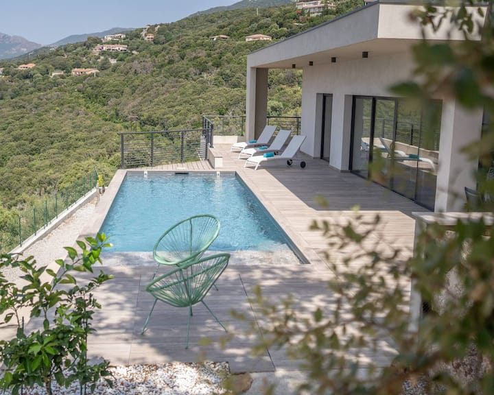 Villa Elora Vue Mer Et Piscine. - Propriano