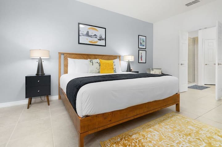 "Mulan" themed Bedroom #1 with King Bed