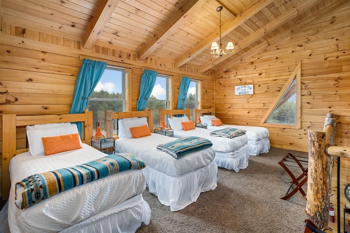 The seeping loft provides a unique experience for the kids.