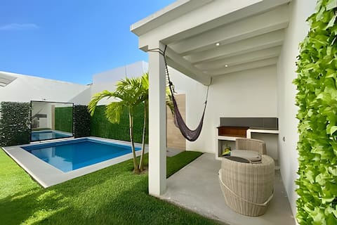 3 bedroom house with private pool in Mandinga