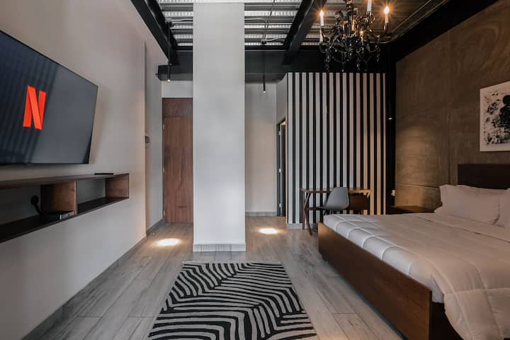 The Striped Loft Modern Elegance-centric Location - Mexico City