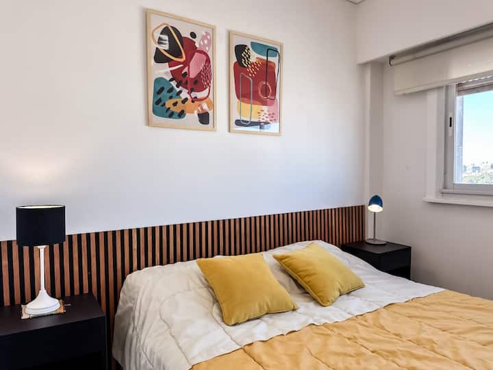 Departamento de 2 ambientes en Palermo con balcón y baño