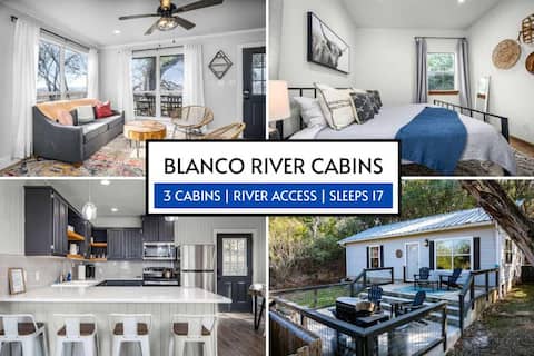 River Walk | Fire Pit | BBQ | Sleeps 17 | 3 Cabins