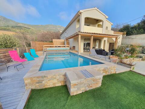 T3 Pool with garden Near St-Florent