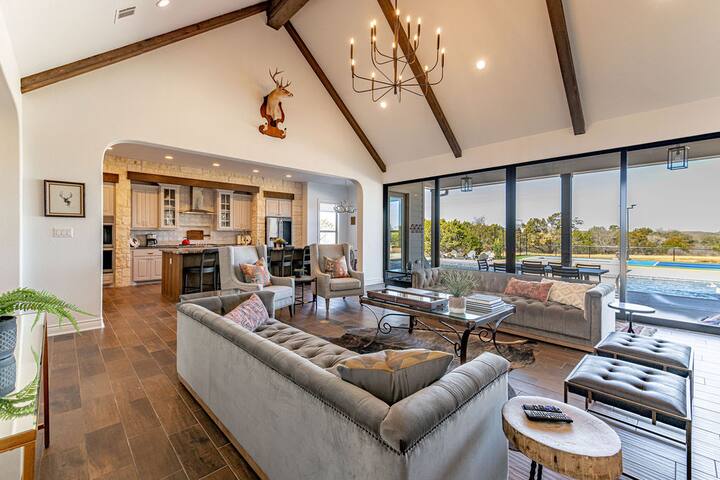 Epic 12BR Retreat | Pool, Theater Near Jester King gallery image 2