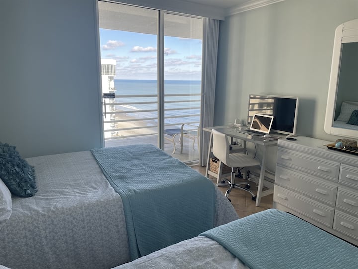 Camas dobles en el segundo dormitorio