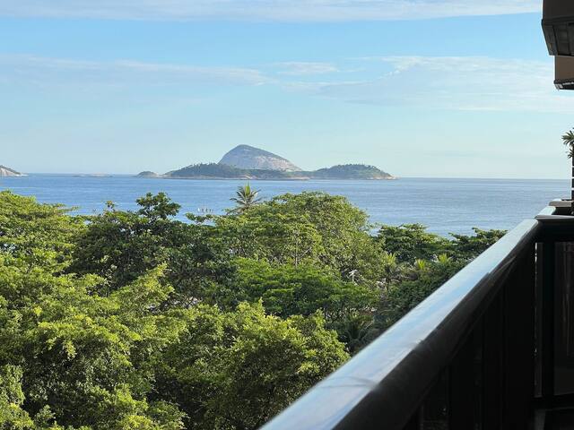 Flat Ipanema- vista mar, piscina