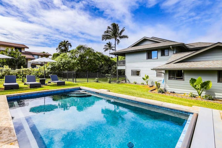 Privacy in Princeville with Pool, Ocean & Mountain