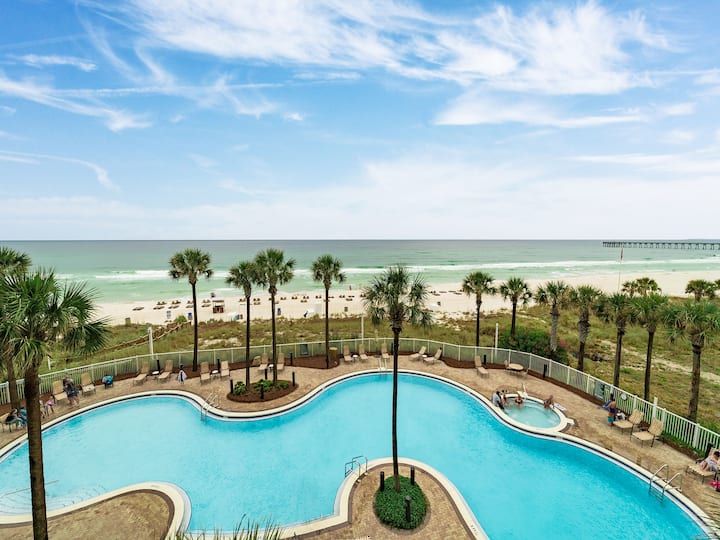 The Grand #403 | Hot Tub, Tiki Bar! - Panama City Beach, FL