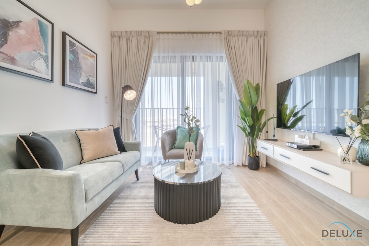 Top Airbnb: Serene 2BR at The Nook Wasl Gate Jebel Ali in Jebel Ali First