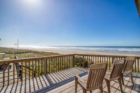 Oceanfront-Private Beach Access! Totem House