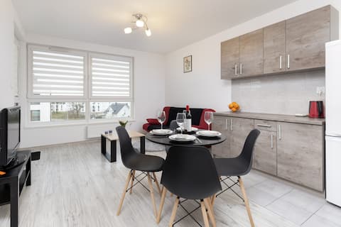 Top Airbnb: Kościuszki 72 | Apartment with balcony | Parking in Gmina Kosakowo