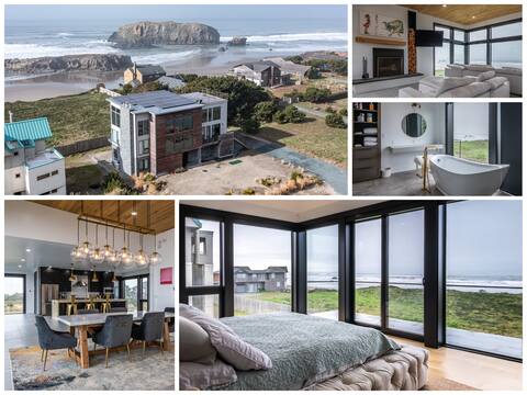 Coastal Stunner Ocean Views, Roof Deck +EV Charger
