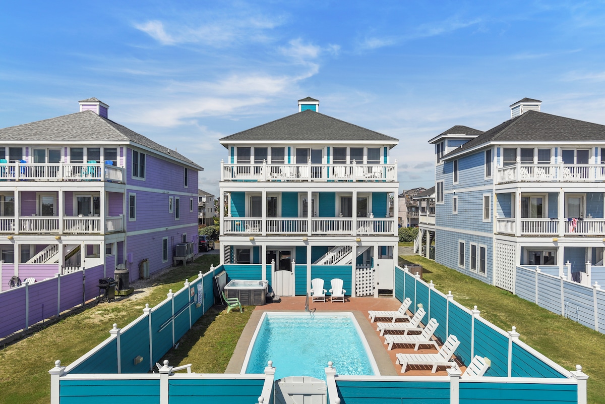Bottoms Up: Oceanfront, Heated Pool, Hot Tub