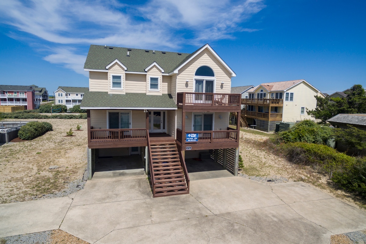 400 Feet To The Beach: Private Pool, Spa, Rec Room