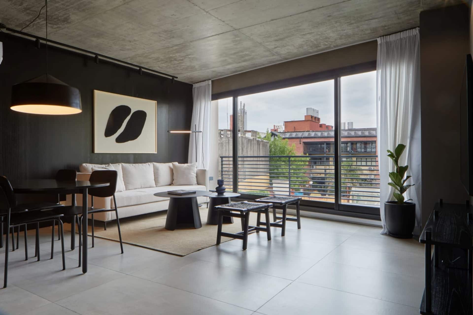 Apartamento duplex de 1 quarto com terraço privativo no mezanino em Palermo