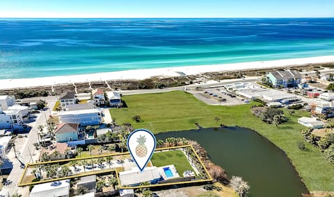 Dog Friendly + Private Pool; 0.1 Miles to Beach