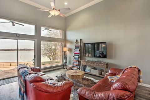 Lakefront Little Elm Escape w/ Views + Pool Table!