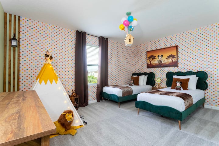 Dormitorio # #6, 2 camas individuales