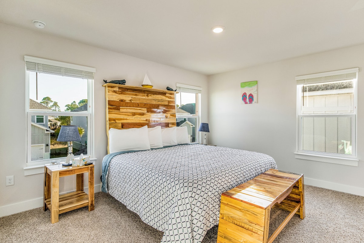 Საძინებელი 193 × 203 სმ ზომის საწოლი