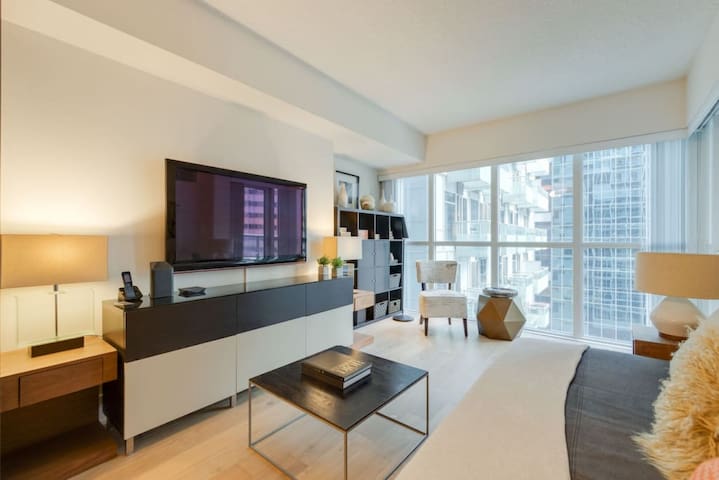 LUX 2BR/1BA Steps to CN Tower W/Parking included