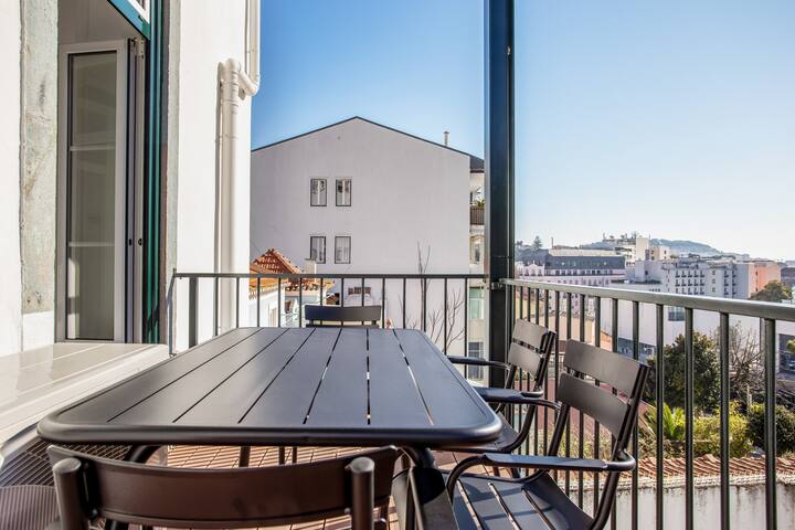 Blueground | Avenida, balcony gallery image 5