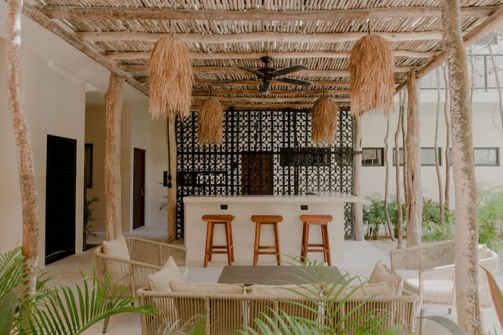 Casa Coba Boho Private Pool Beach Club Access - Riviera Maya