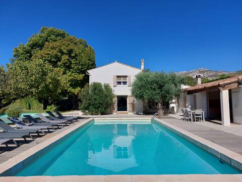 Mas Lasa, large swimming pool, tennis court,garden