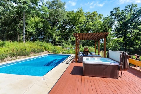 Private Inground Pool Hot Tub