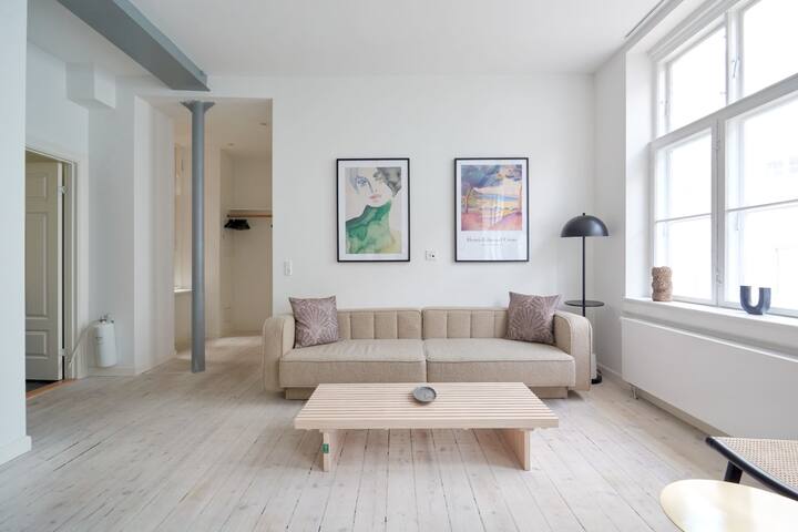 Bright 2BR Home for 6 People in CPH City Center