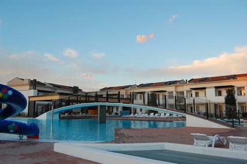Recently built apartment with swimming pool and ga