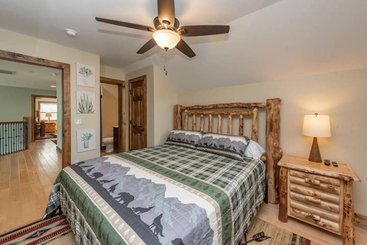 غرفة نوم بحمام 