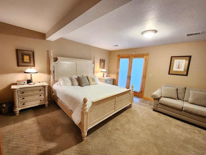 Chambre n °3 avec lit king size et canapé-lit
