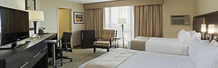 Each unit comes with 2 comfy Queen size beds