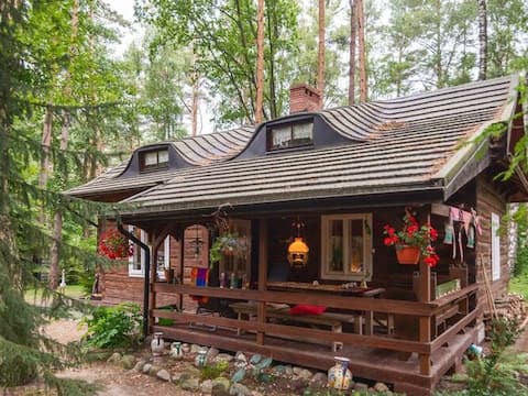 Wooden House in Debki near Baltic Sea Beach