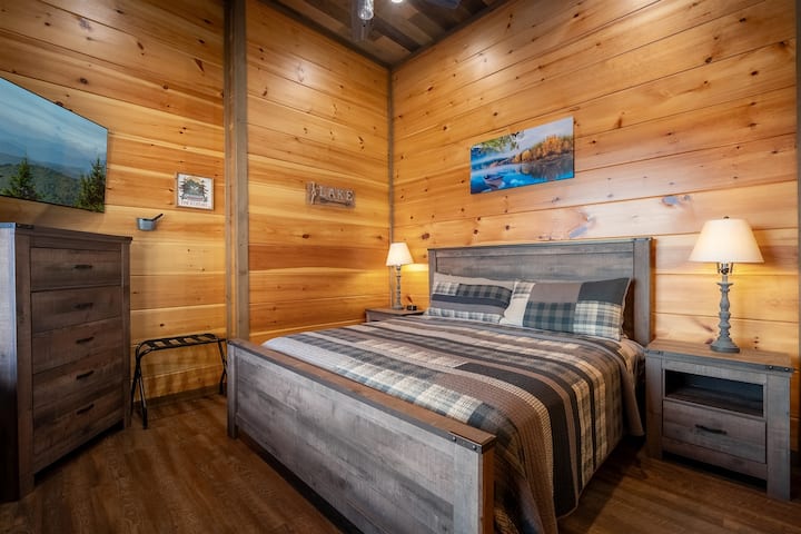 ห้องสวีทห้องนอนคิงไซส์ชั้นใต้ดิน ห้องธีมตกปลา